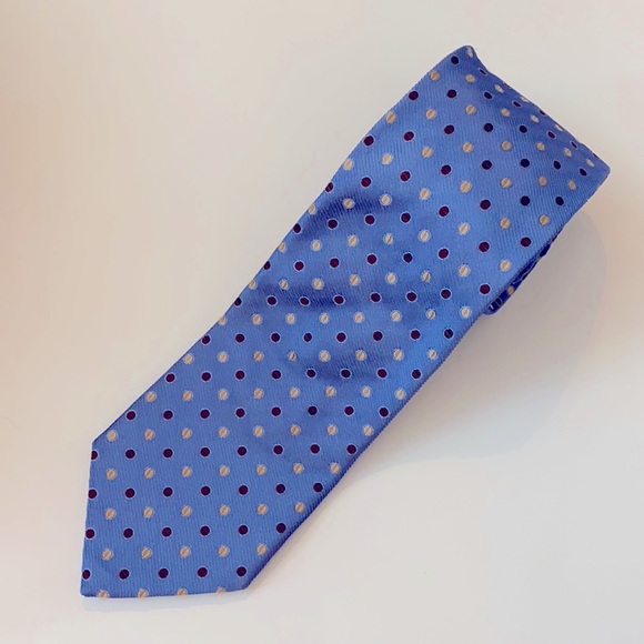 Pal Zileri Blue Dot Handmade Tie - Picture 1 of 5